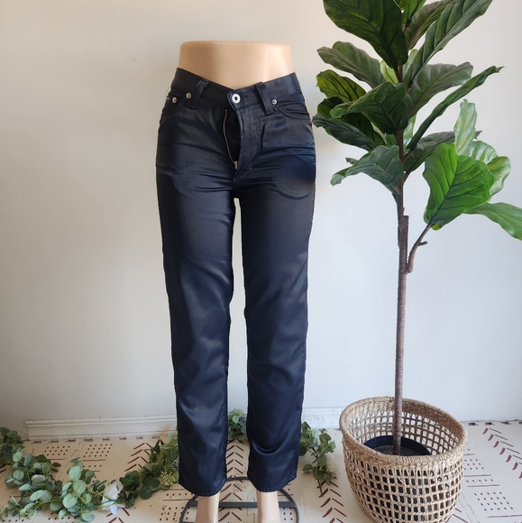 Dolce & Gabbana Jeans Straight Leg Pants Black Color Women Size 29 Vintage Italy - Picture 1 of 15